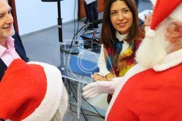 Música e ilusión en grandes dosis para recibir a Papá y Mamá Noel en Los Llanos (Foto TA)